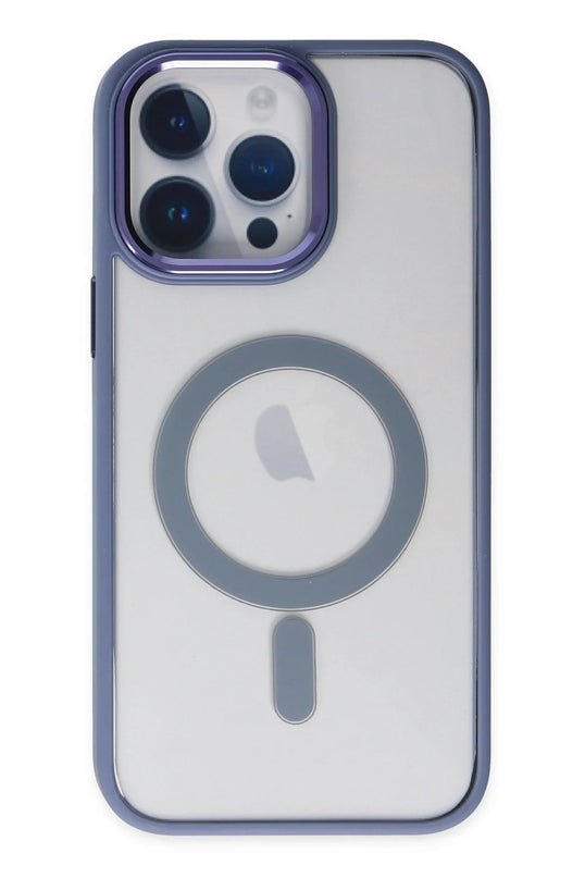 iPhone 14 Pro Max Room Magneticsafe Silikon Kılıf - Sierra Blue 2