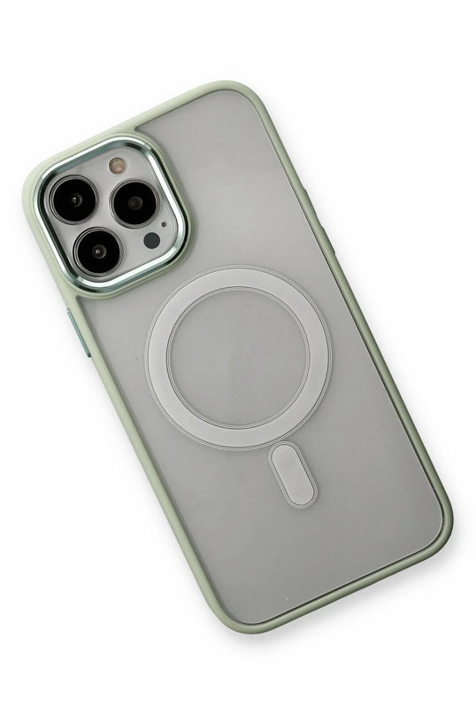 iPhone 14 Pro Max Room Magneticsafe Silikon Kılıf - Su Yeşili 3