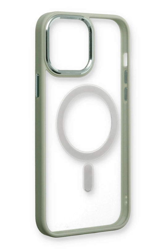 iPhone 14 Pro Max Room Magneticsafe Silikon Kılıf - Su Yeşili 4