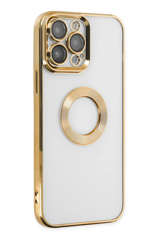 iPhone 14 Pro Max Slot Silikon Kılıf - Gold 2