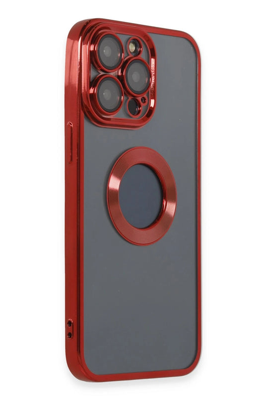 iPhone 14 Pro Max Slot Silikon Kılıf - Kırmızı 2