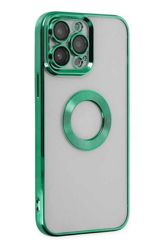 iPhone 14 Pro Max Slot Silikon Kılıf - Köknar Yeşili 2