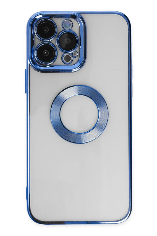 iPhone 14 Pro Max Slot Silikon Kılıf - Mavi