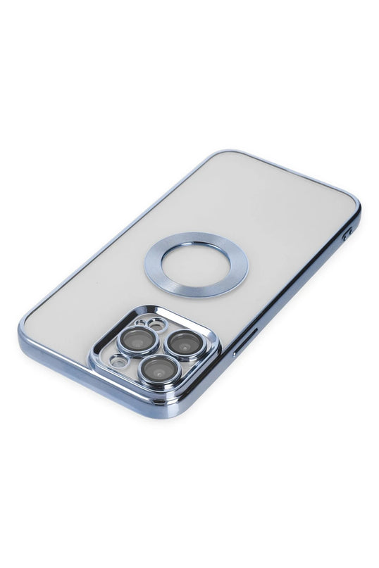 iPhone 14 Pro Max Slot Silikon Kılıf - Sierra Blue 5