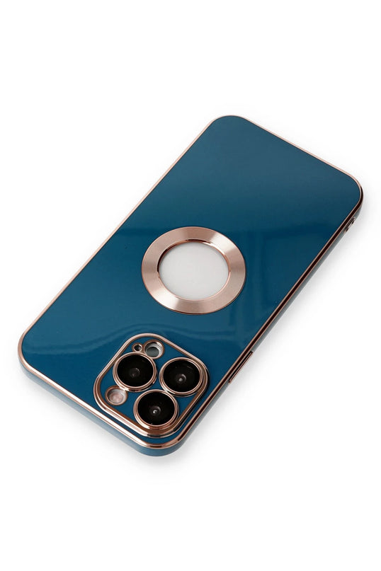 iPhone 14 Pro Max Store Silikon Kılıf - Mavi 4