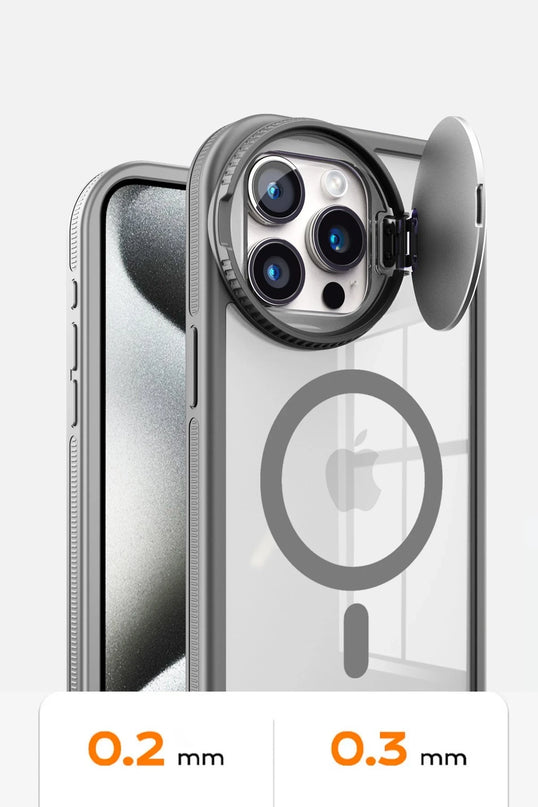 iPhone 14 Pro Max Teleskop Lens Magsafe Silikon Kapak Kılıf - Lacivert 5
