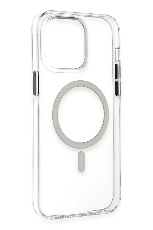iPhone 14 Pro Max Tron Şeffaf Magsafe Kapak Kılıf - Şeffaf 2