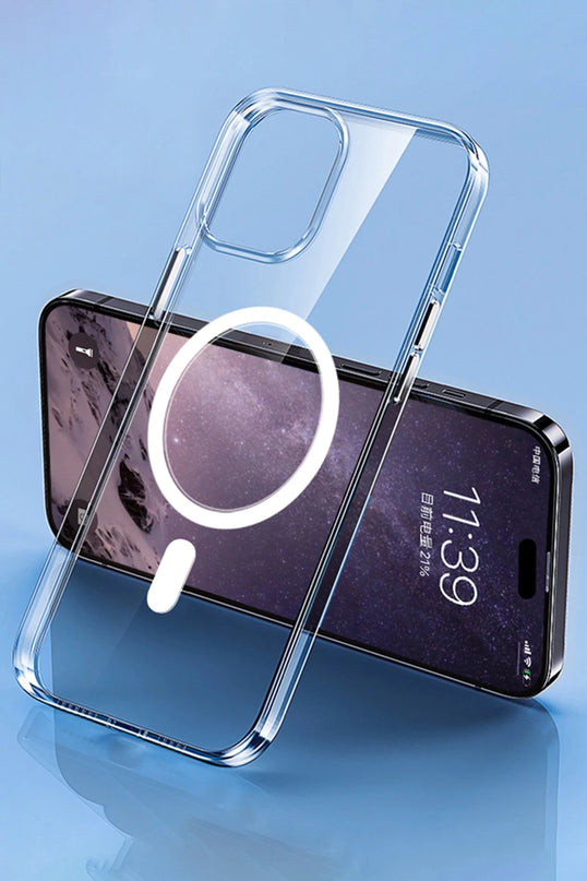 iPhone 14 Pro Max Tron Şeffaf Magsafe Kapak Kılıf - Şeffaf 3