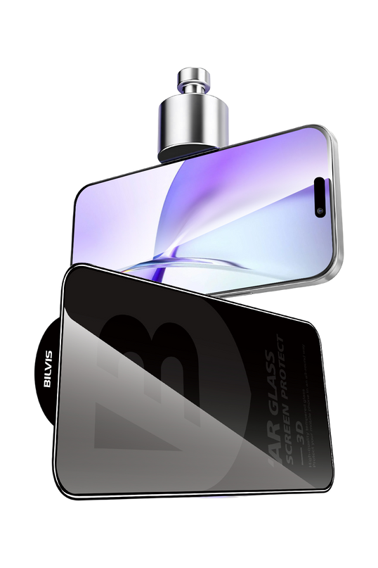 iPhone 15 Bilvis 5D Privacy Diamond Hayalet Cam Ekran Koruyucu 5