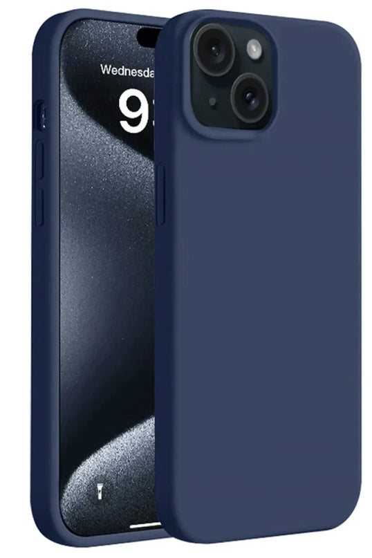 iPhone 15 First Silikon Kılıf - Lacivert