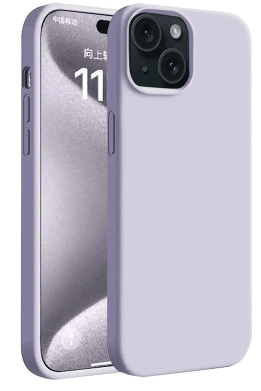 iPhone 15 First Silikon Kılıf - Lila