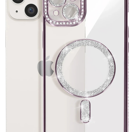 iPhone 15 Joke Simli Magneticsafe Kılıf - Derin Mor 3