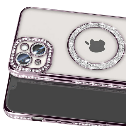 iPhone 15 Joke Simli Magneticsafe Kılıf - Derin Mor 2
