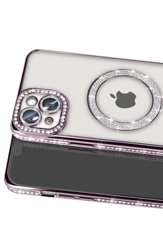 iPhone 15 Joke Simli Magneticsafe Kılıf - Derin Mor 2