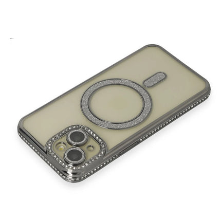 iPhone 15 Joke Simli Magneticsafe Kılıf - Gri 2