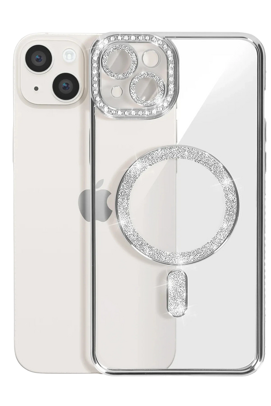 iPhone 15 Joke Simli Magneticsafe Kılıf - Gümüş 3
