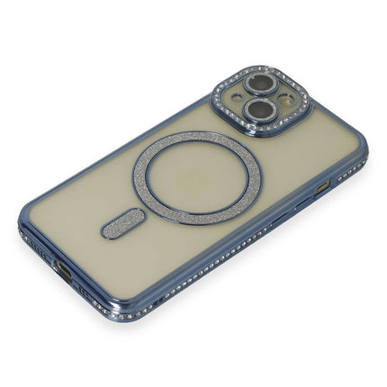 iPhone 15 Joke Simli Magneticsafe Kılıf - Lacivert 3