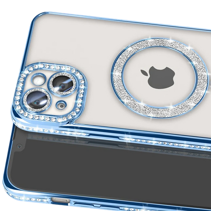 iPhone 15 Joke Simli Magneticsafe Kılıf - Mavi 2