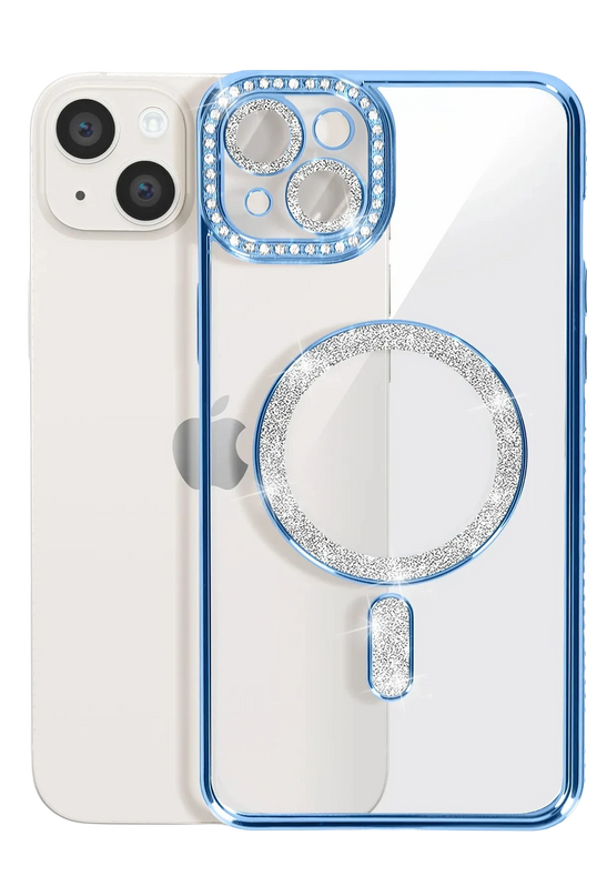 iPhone 15 Joke Simli Magneticsafe Kılıf - Mavi 3