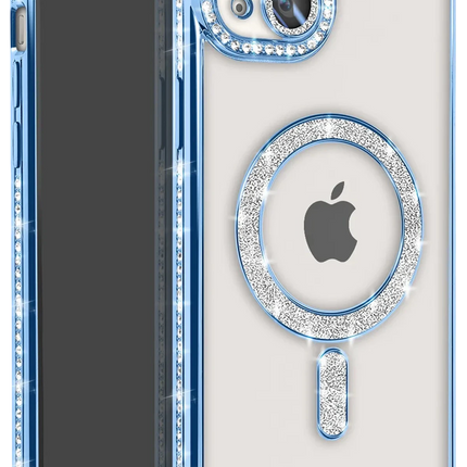 iPhone 15 Joke Simli Magneticsafe Kılıf - Mavi