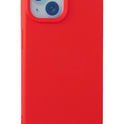 iPhone 15 Nano içi Kadife Silikon Kılıf - Kırmızı