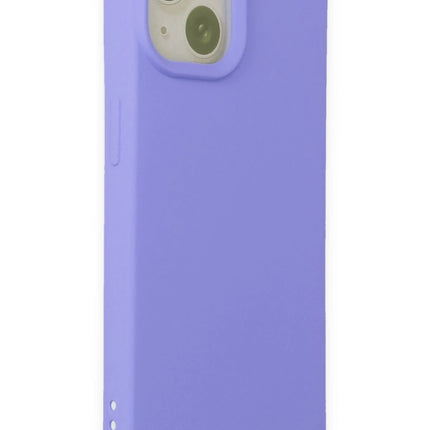 iPhone 15 Nano içi Kadife Silikon Kılıf - Lila 2