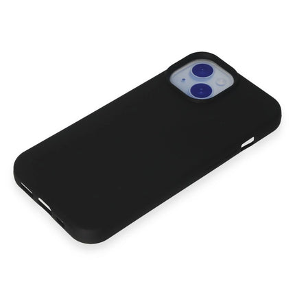 iPhone 15 Nano içi Kadife Silikon Kılıf - Siyah 4