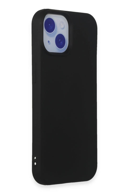 iPhone 15 Nano içi Kadife Silikon Kılıf - Siyah 2