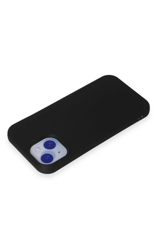 iPhone 15 Nano içi Kadife Silikon Kılıf - Siyah 3