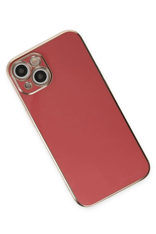 iPhone 15 Volet Silikon Kılıf - Kırmızı 3