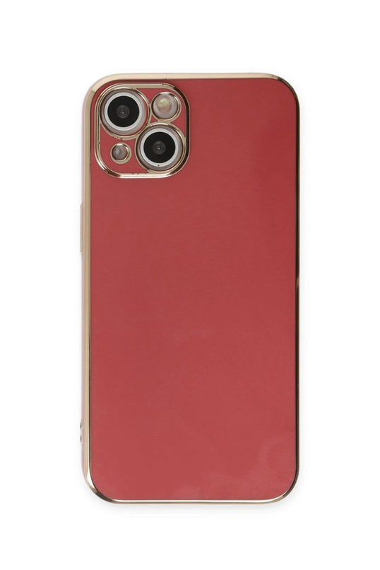 iPhone 15 Volet Silikon Kılıf - Kırmızı