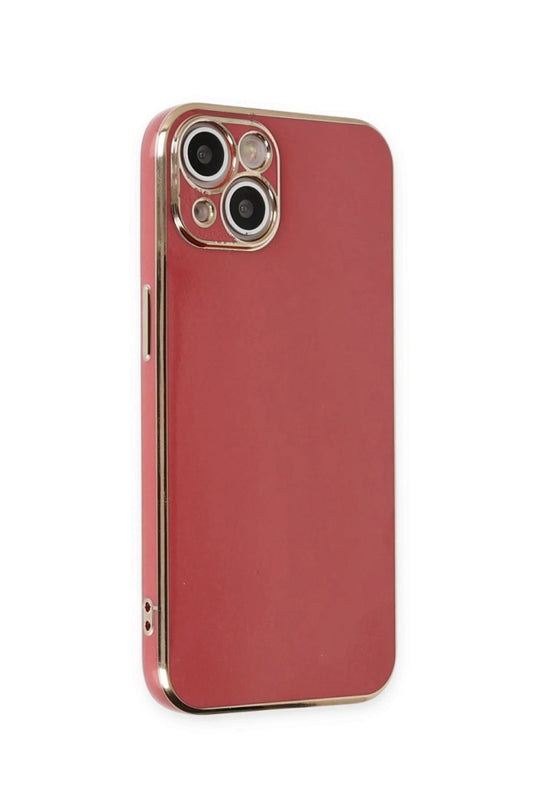 iPhone 15 Volet Silikon Kılıf - Kırmızı 2