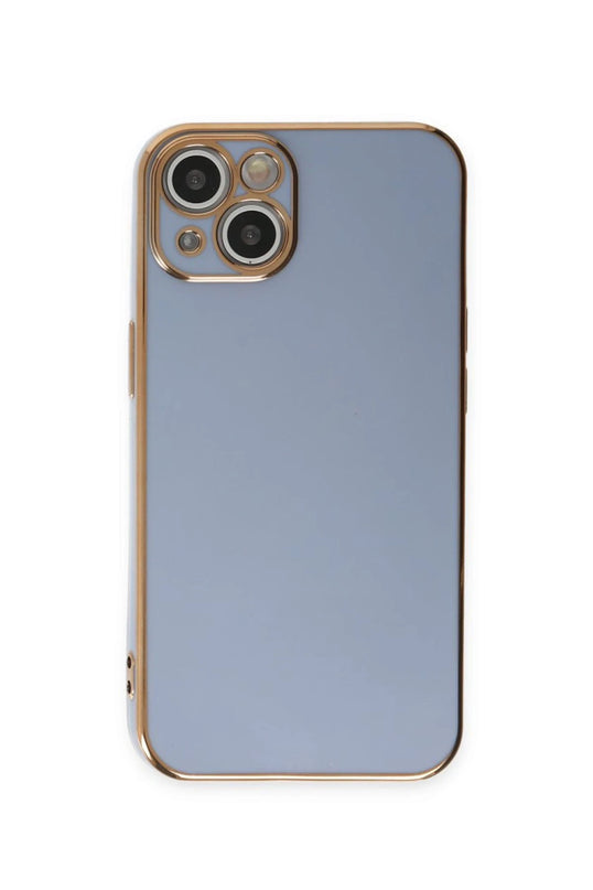 iPhone 15 Volet Silikon Kılıf - Mavi