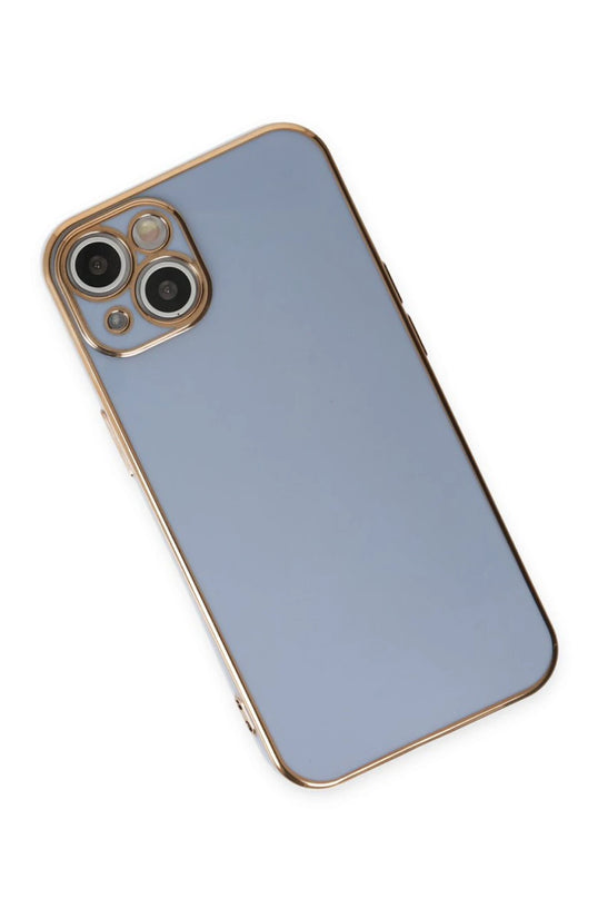 iPhone 15 Volet Silikon Kılıf - Mavi 2