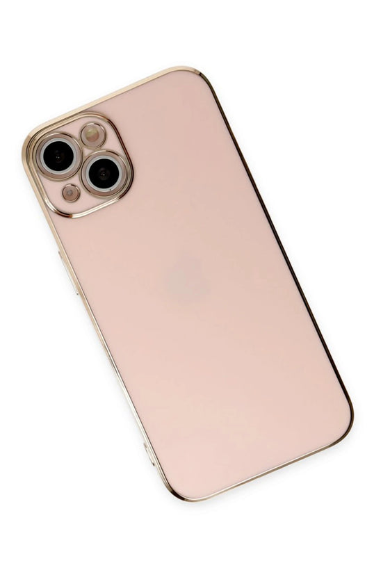 iPhone 15 Volet Silikon Kılıf - Pembe 3