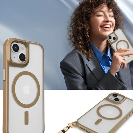 iPhone 15 Plus Enka Magsafe Silikon Kılıf 3