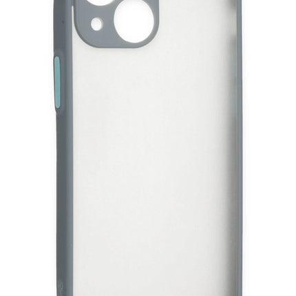 iPhone 15 Plus Montreal Silikon Kapak Kılıf - Gri 2