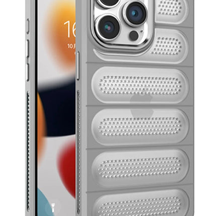 iPhone 15 Pro Airmax Silikon Kapak Kılıf - Titanyum Gri