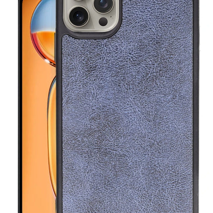 iPhone 15 Pro Aras Deri Kapak Kılıf - Lacivert