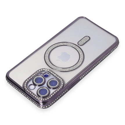 iPhone 15 Pro Joke Simli Magneticsafe Kılıf - Derin Mor 2
