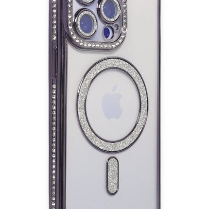iPhone 15 Pro Joke Simli Magneticsafe Kılıf - Derin Mor