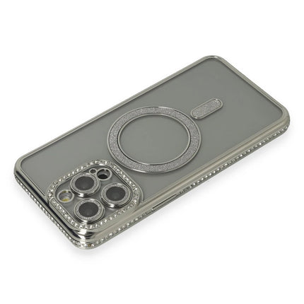 iPhone 15 Pro Joke Simli Magneticsafe Kılıf - Gri 2
