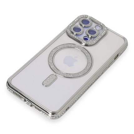 iPhone 15 Pro Joke Simli Magneticsafe Kılıf - Gümüş 3