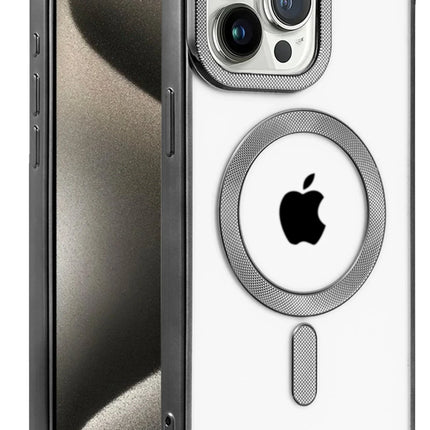 iPhone 15 Pro Kronos Magsafe Kapak Kılıf - Siyah