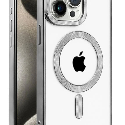 iPhone 15 Pro Kronos Magsafe Kapak Kılıf - Titanyum Gri
