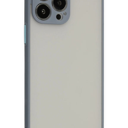 iPhone 15 Pro Montreal Silikon Kapak Kılıf - Gri 2