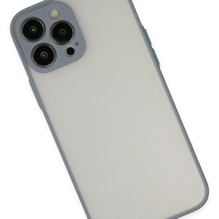 iPhone 15 Pro Montreal Silikon Kapak Kılıf - Gri 3