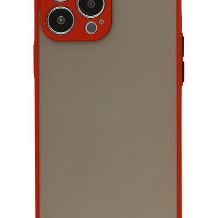 iPhone 15 Pro Montreal Silikon Kapak Kılıf - Kırmızı