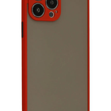 iPhone 15 Pro Montreal Silikon Kapak Kılıf - Kırmızı 2