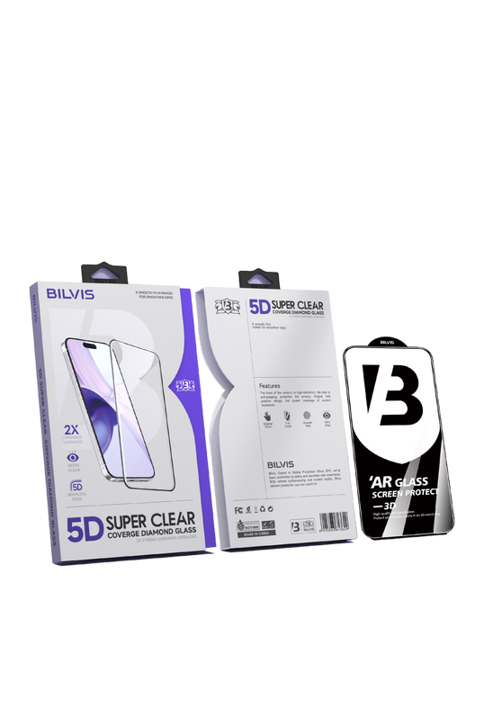 iPhone 15 Pro Max Bilvis 5D Super Clear Diamond Cam Ekran Koruyucu 6